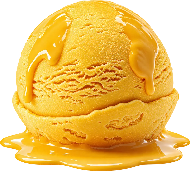 Helado de mango artesanal
